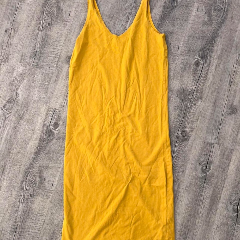 WVN for you cotton dress, size XS, mustard yellow color